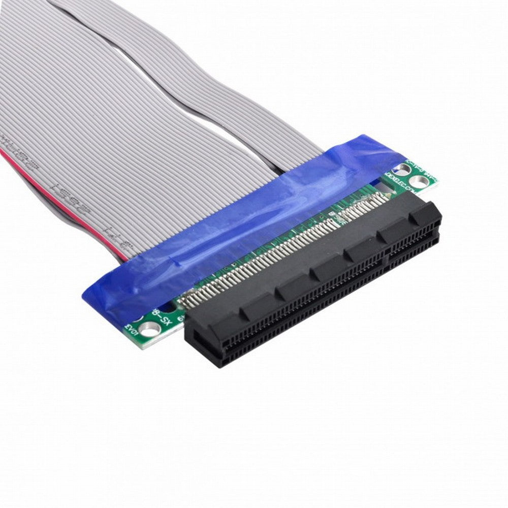 Chenyang PCI-E Express 8X to 8x Male to Female Slot Riser Extender Card Ribbon Flexible Cable 20cm EP-008