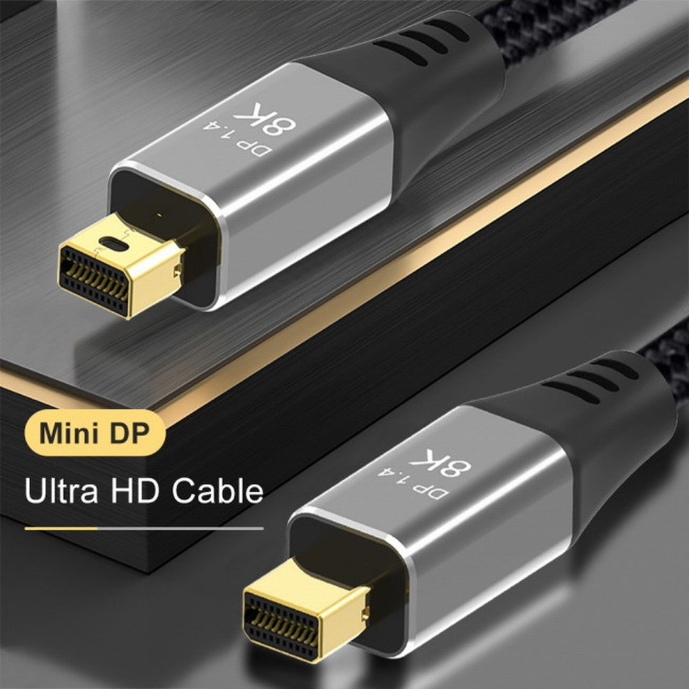 Chenyang Mini DisplayPort 1.4 8K 60hz Cable Ultra-HD UHD 4K 144hz Mini DP to MiniDP Cable 7680*4320 for Video PC Laptop TV DP-014