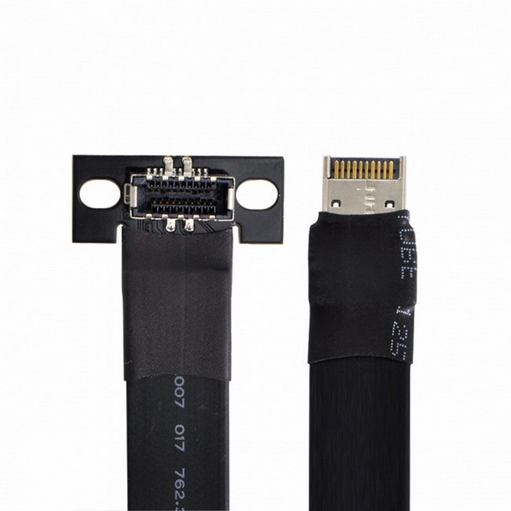 Chenyang USB 3.1 Front Panel Header Male to Female Type-E IDC 20Pin Motherboard Extension Data Cable 50cm UC-024