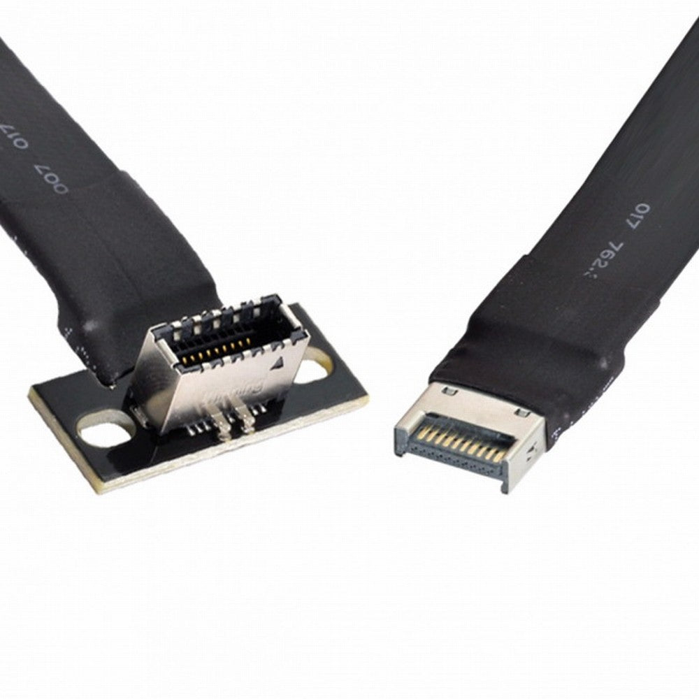 Chenyang USB 3.1 Front Panel Header Male to Female Type-E IDC 20Pin Motherboard Extension Data Cable 50cm UC-024