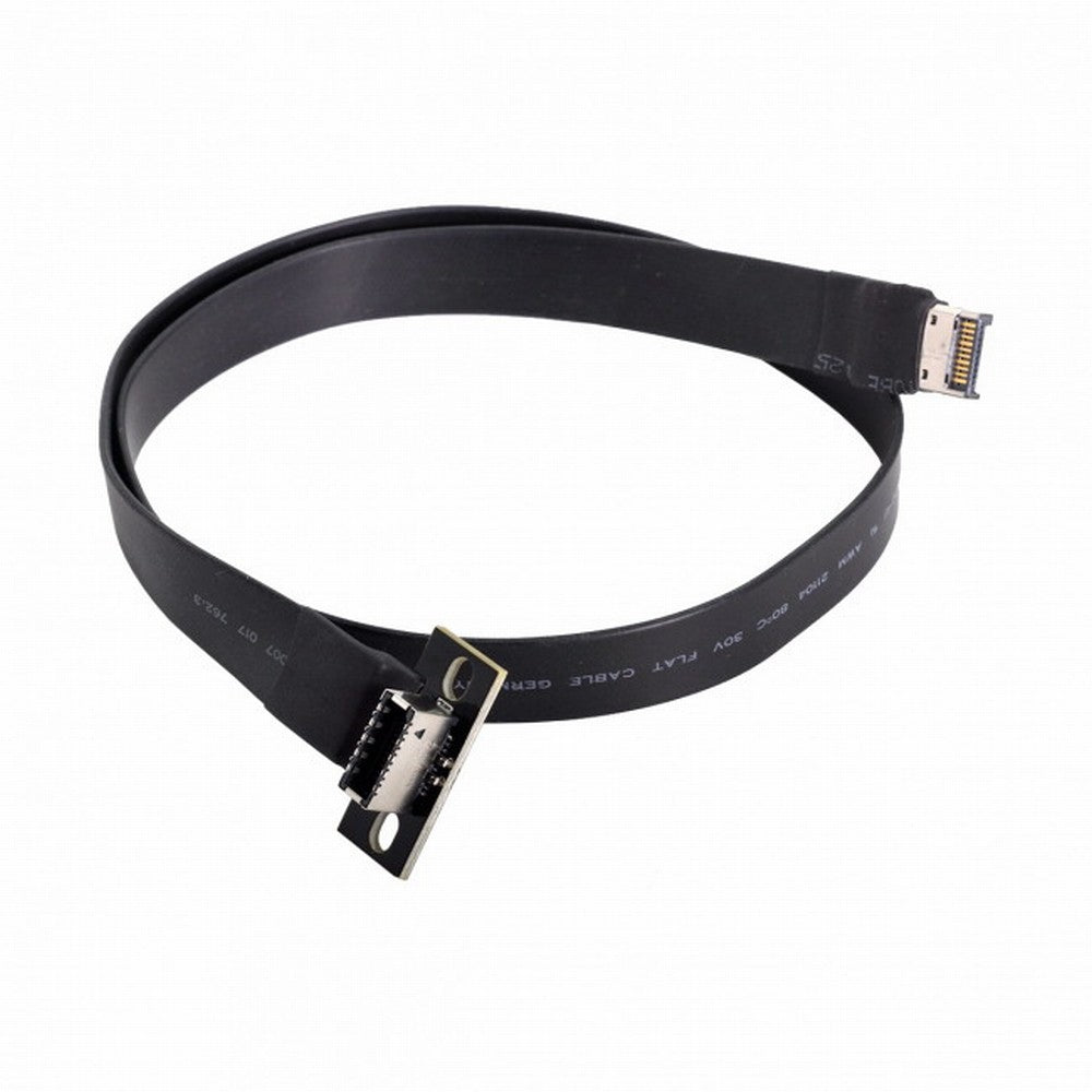 Chenyang USB 3.1 Front Panel Header Male to Female Type-E IDC 20Pin Motherboard Extension Data Cable 50cm UC-024