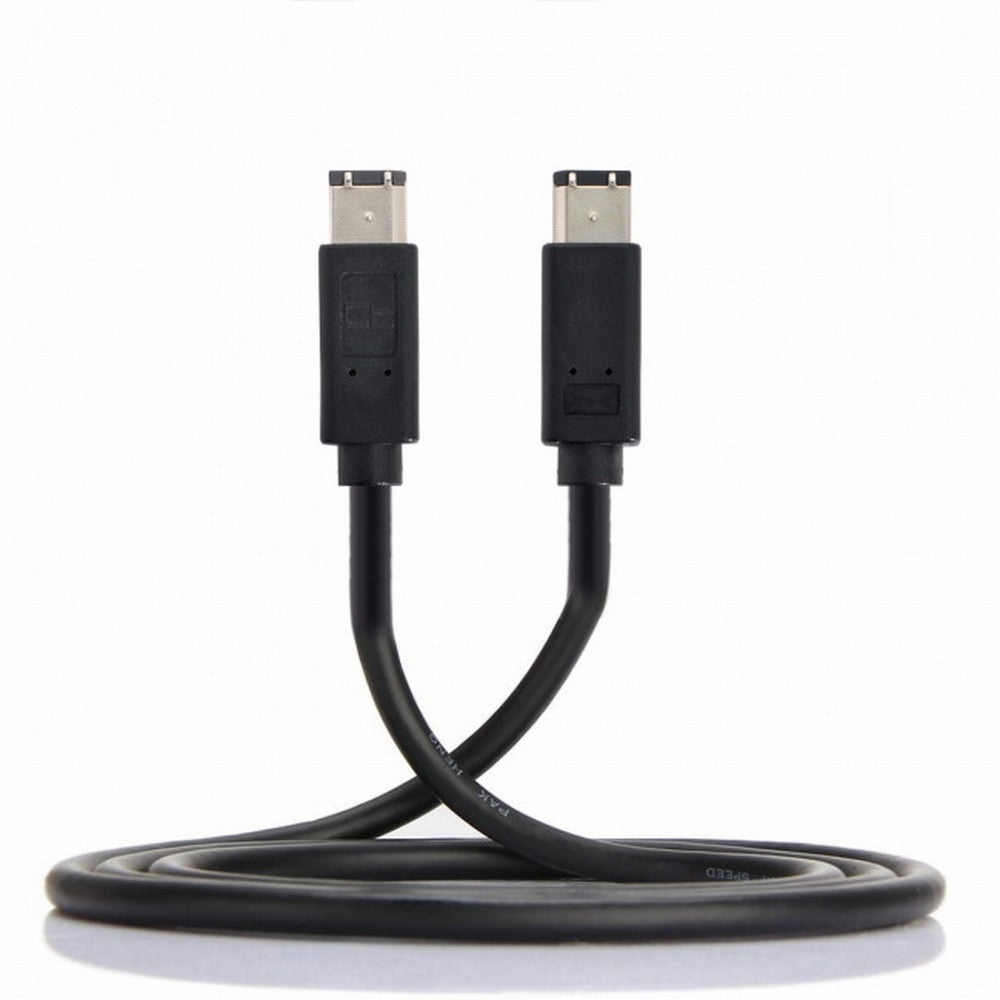 Chenyang 6 Pin to 6Pin FireWire 400 to FireWire 400 6-6 ilink Cable IEEE 1394 1.8m Black CA-017