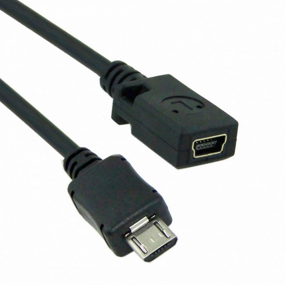 Chenyang Micro USB 5pin Male to Mini USB 5Pin Female Data Charge Cable 10cm U2-027