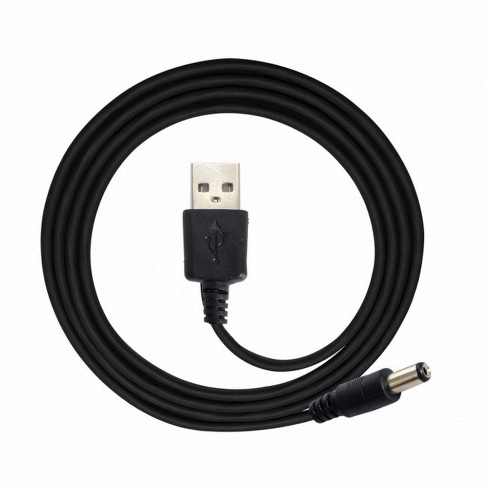 Chenyang USB 2.0 A Type Male TO 5.5x2.1mm DC Power Plug Barrel Connector 5v Cable 100cm U2-184-BK