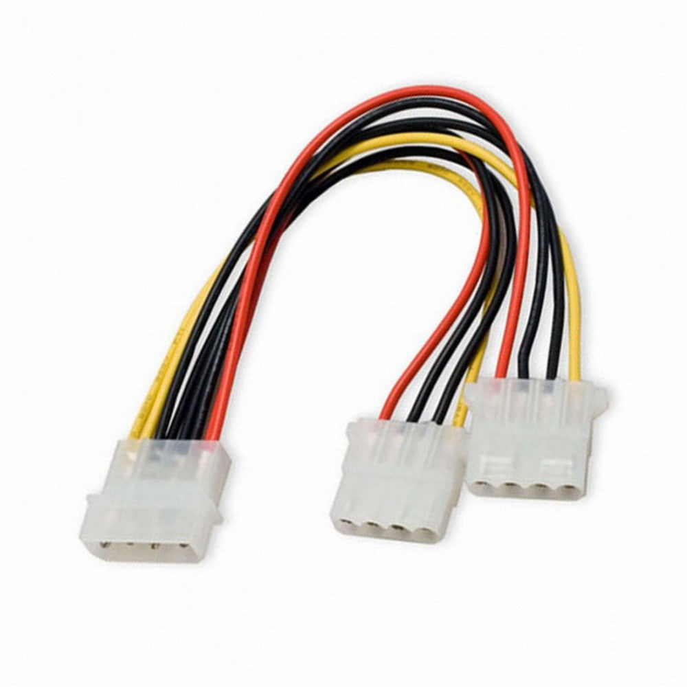 Chenyang IDE 4 Pin to Dual IDE Y Splitter 10cm Hard Disk Power Supply Extension Cable SA-057