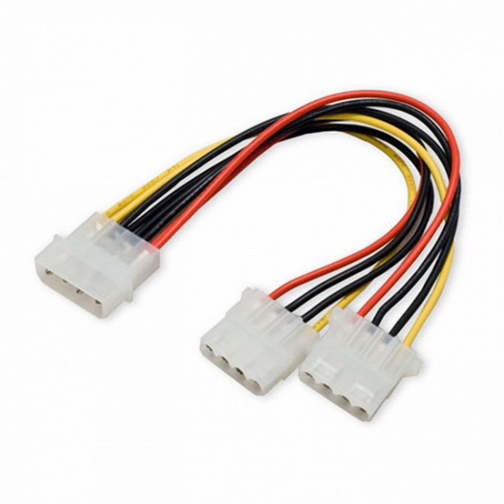 Chenyang IDE 4 Pin to Dual IDE Y Splitter 10cm Hard Disk Power Supply Extension Cable SA-057