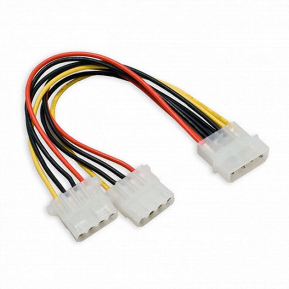 Chenyang IDE 4 Pin to Dual IDE Y Splitter 10cm Hard Disk Power Supply Extension Cable SA-057