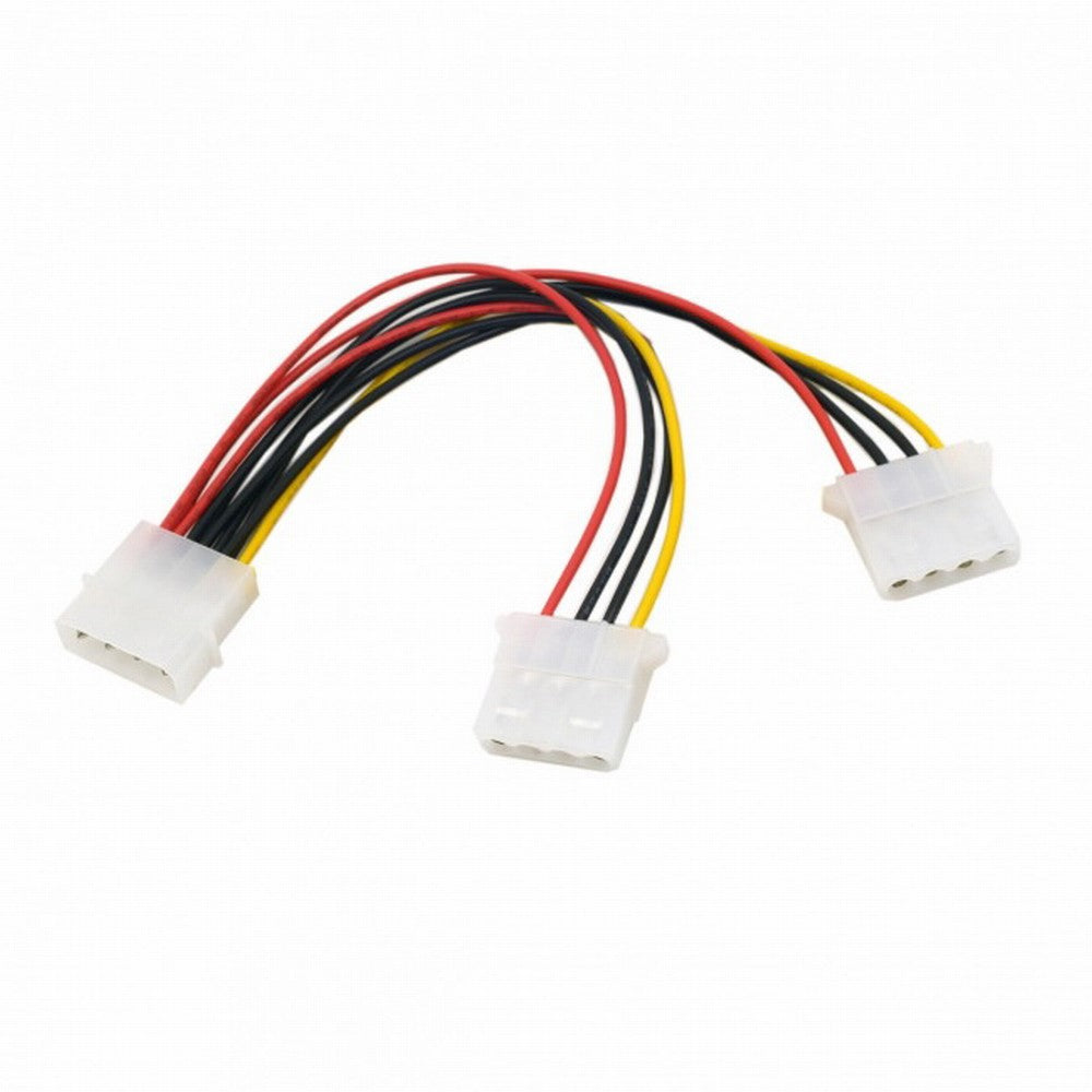 Chenyang IDE 4 Pin to Dual IDE Y Splitter 10cm Hard Disk Power Supply Extension Cable SA-057