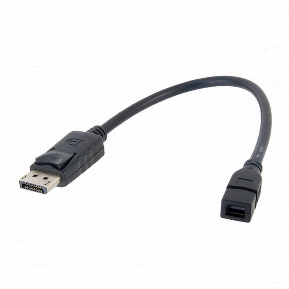 Chenyang DP DisplayPort Male to Mini DP DisplayPort Female Cable 20cm for Displays HDTV Monitor DP-048-BK