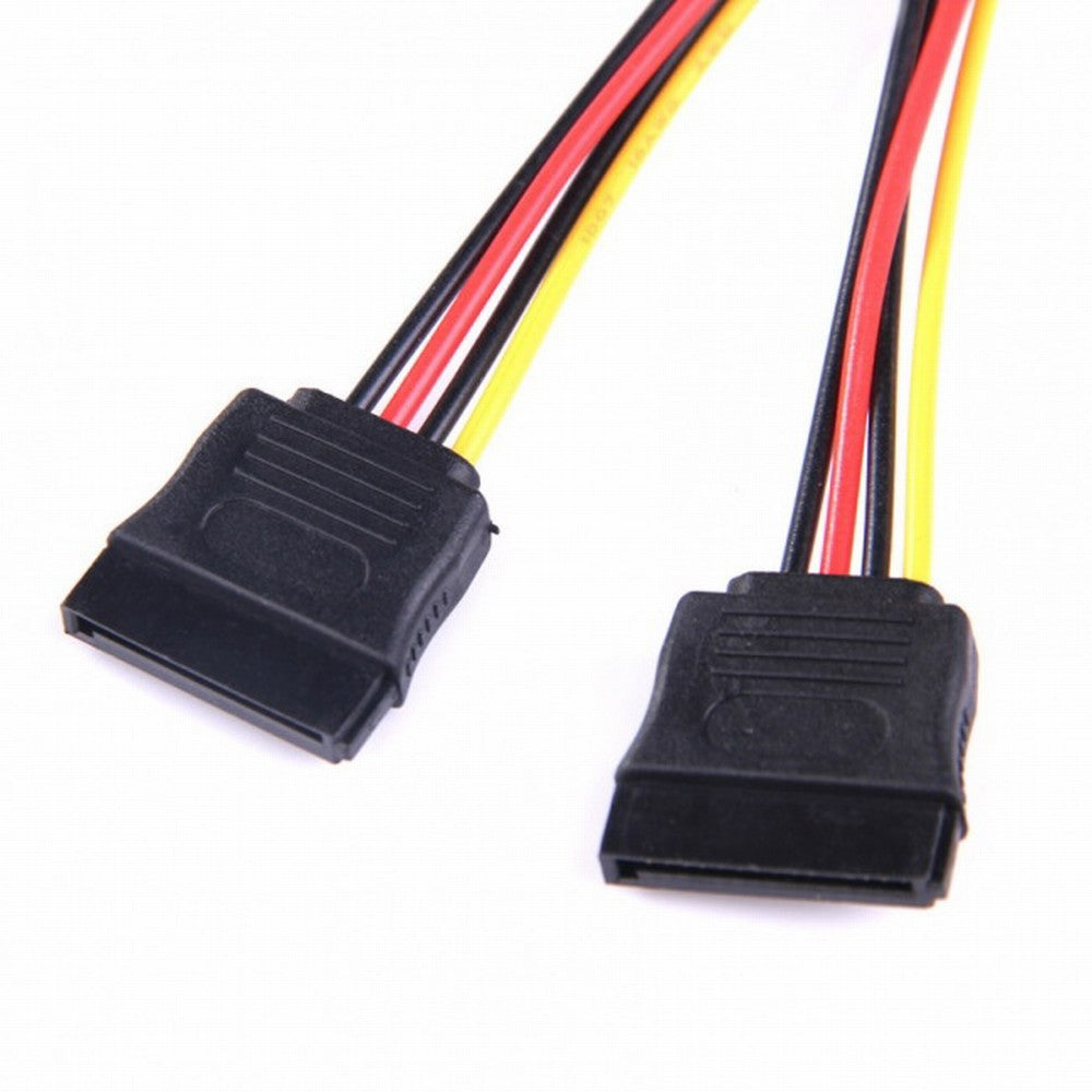 Chenyang IDE to Dual SATA II 15pin Y Splitter 10cm Hard Disk Power Supply Extension Cable SA-056