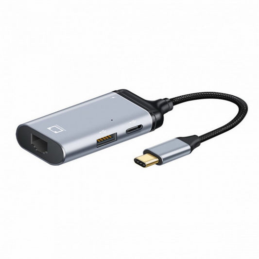 Chenyang USB-C Type-C USB3.1 to 1000Mbps Gigabit Ethernet Network LAN Adapter with Female PD Power Port UC-162-LAN