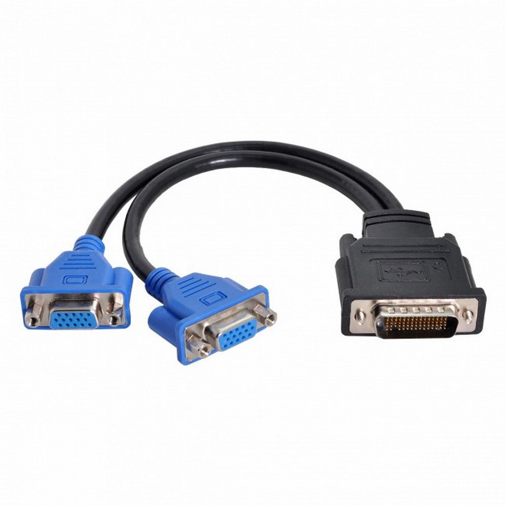 Chenyang DMS-59pin Male to Dual 15Pin VGA RGB Female Splitter Extension Cable for PC Graphics Card DB-025