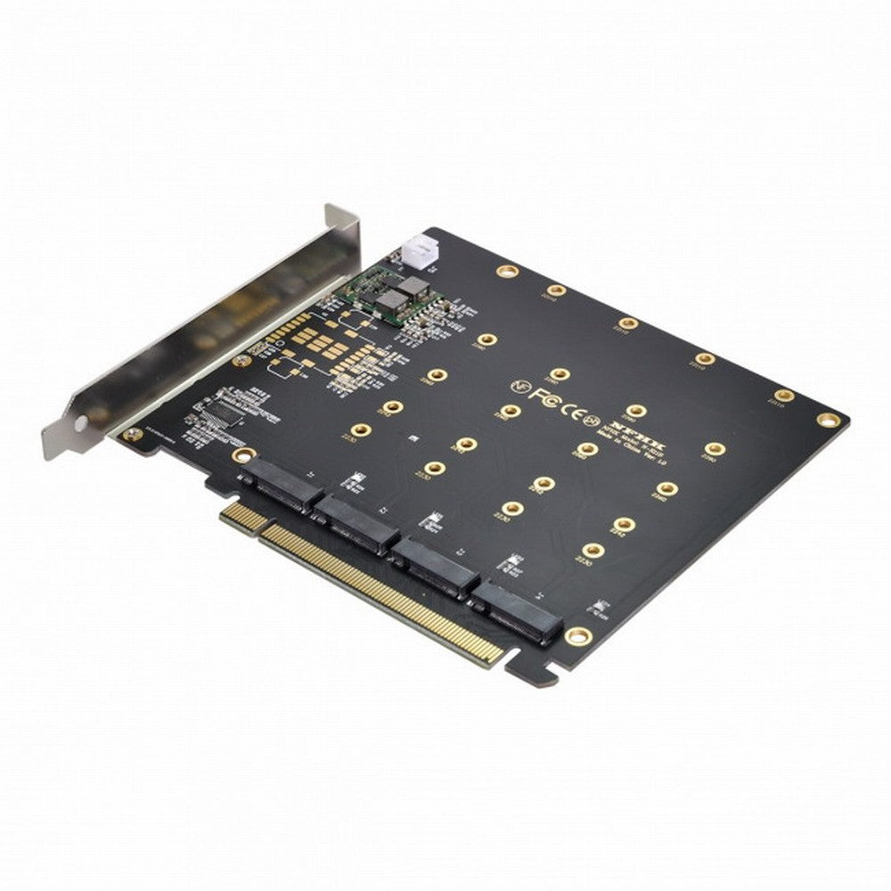 Chenyang 4X NVME M.2 AHCI to PCI-E Express 3.0 Gen3 X16 Raid Card with Fan VROC Raid0 Hyper Adapter SA-030