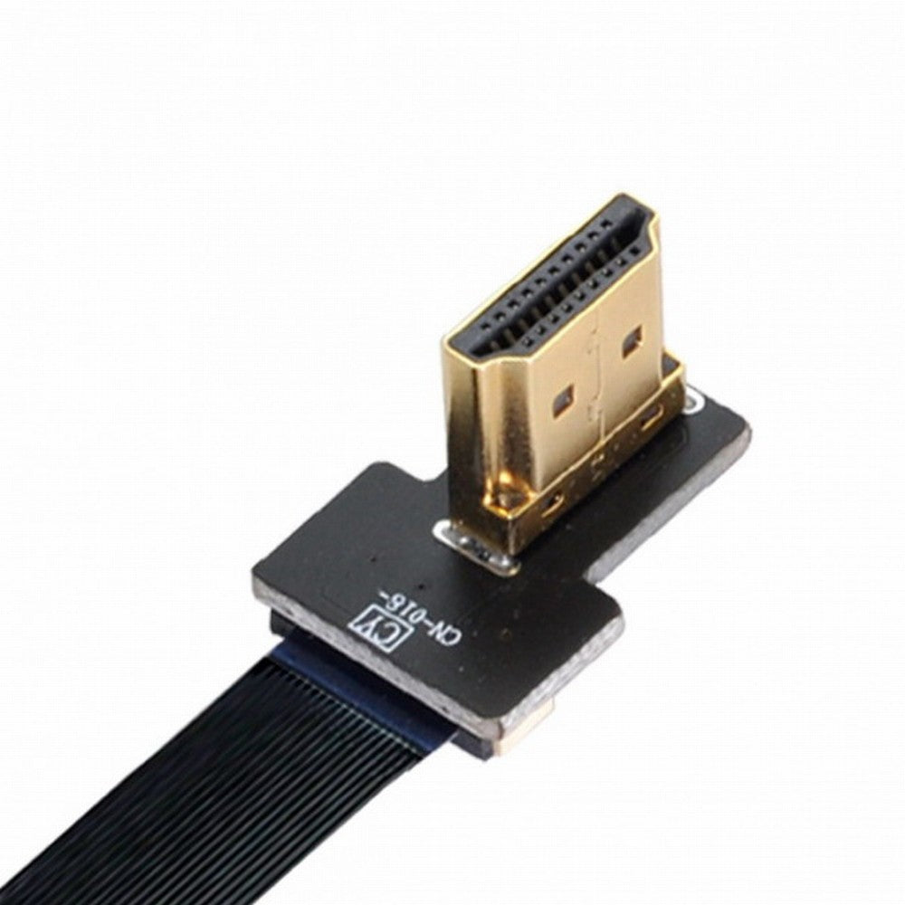 Chenyang CYFPV Dual 90 Degree Right-Up Angled HDMI Type A Male to Male HDTV FPC Flat Cable for FPV HDTV Multicopter Aerial Photography CC-HD-206-RU