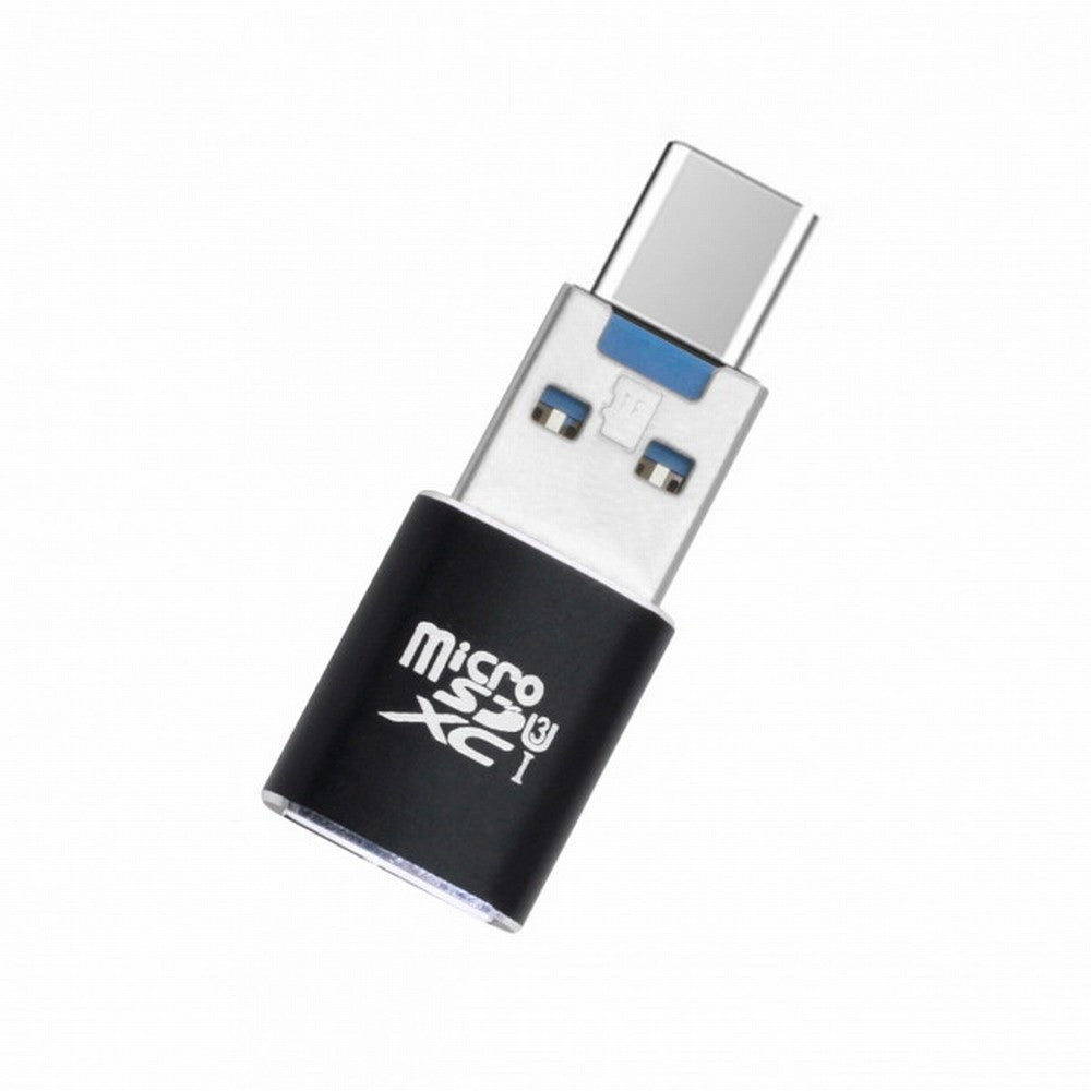 Chenyang USB 3.0 to Micro SD SDXC TF Card Reader with Micro Type-C USB-C OTG Adapter for Tablet / Cell Phone U3-051+UC-053