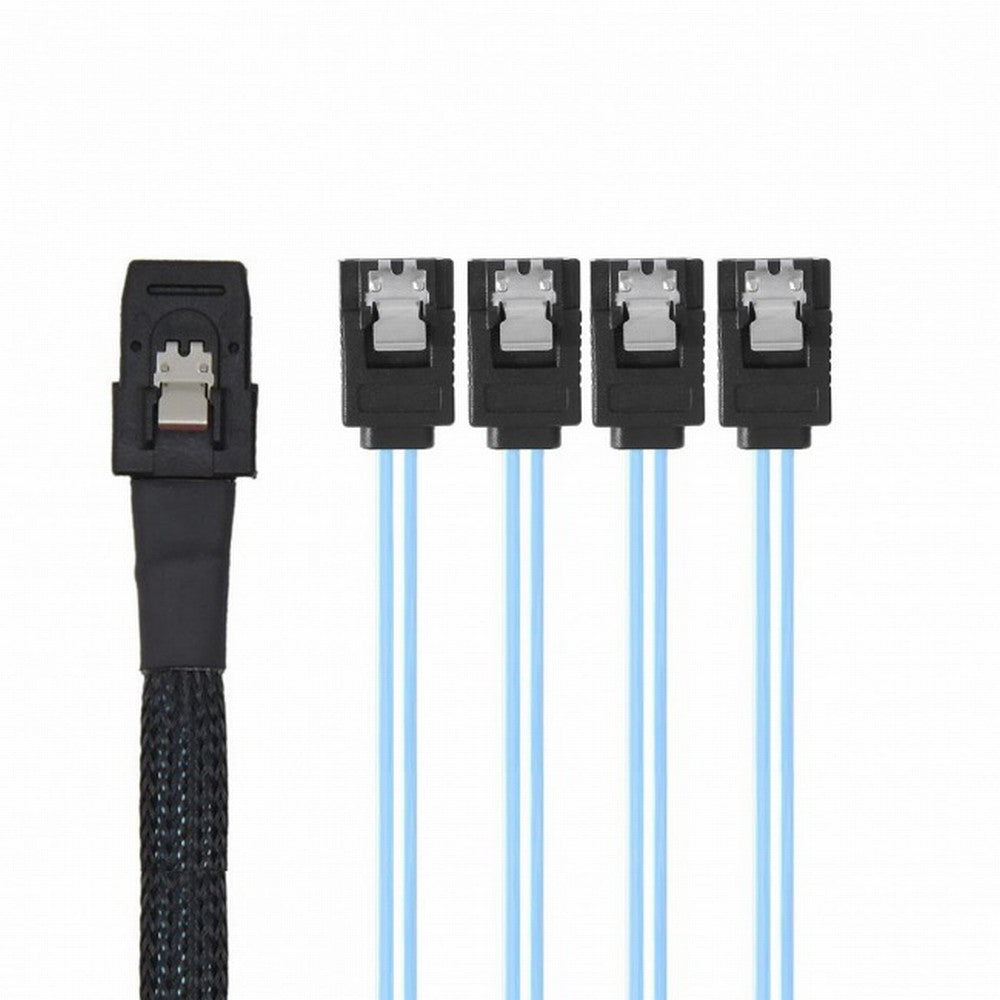 Chenyang Internal Mini SAS SFF-8087Host to 4 SATA 7pin Target Hard Disk 6Gbps Data Server Raid Cable CC-SF-004