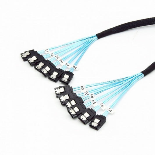 Chenyang Internal 6 SATA 7pin to 6 SATA 7pin Target SSD Hard Disk 6Gbps Data Server Raid Cable SF-018