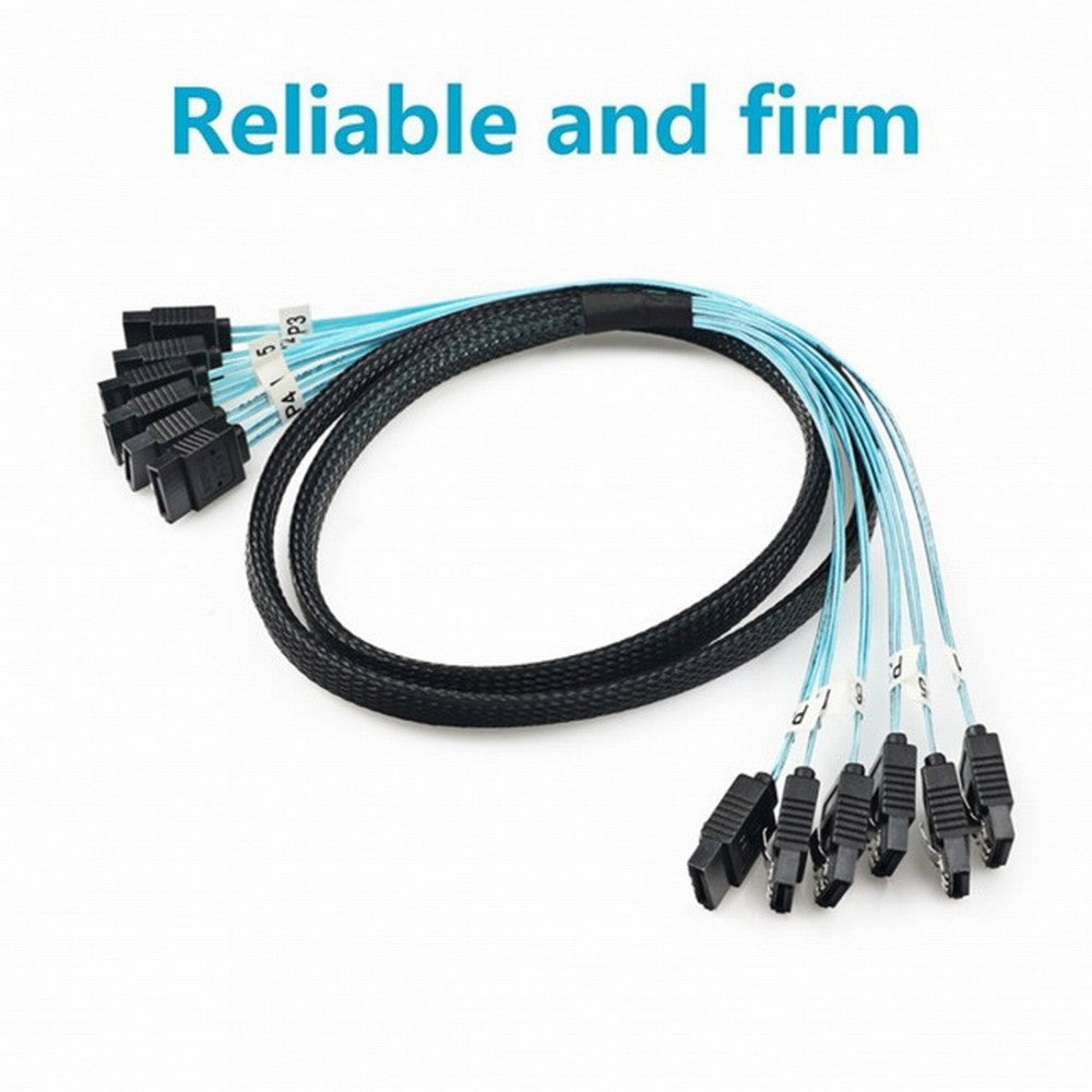 Chenyang Internal 6 SATA 7pin to 6 SATA 7pin Target SSD Hard Disk 6Gbps Data Server Raid Cable SF-018