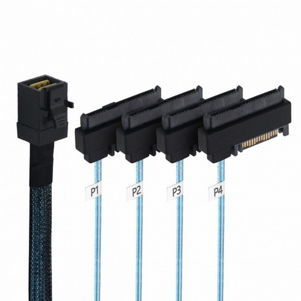 Chenyang Internal Mini SAS SFF-8643 Host to 4 SAS 29Pin SFF-8482 Target Disk 6Gbps Data Server Raid Cable SF-012