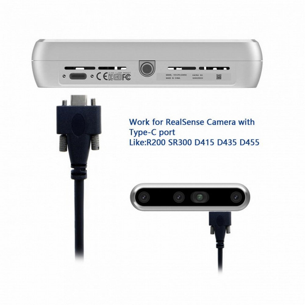 Chenyang USB 3.1 Type-C Dual M2 Screws Locking to Locking USB-C 10Gbps Data Cable Panel Mount Type CC-UC-046