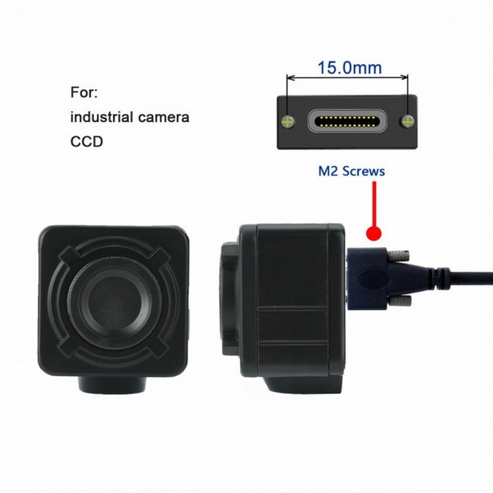 Chenyang USB 3.1 Type-C Dual M2 Screws Locking to Locking USB-C 10Gbps Data Cable Panel Mount Type CC-UC-046