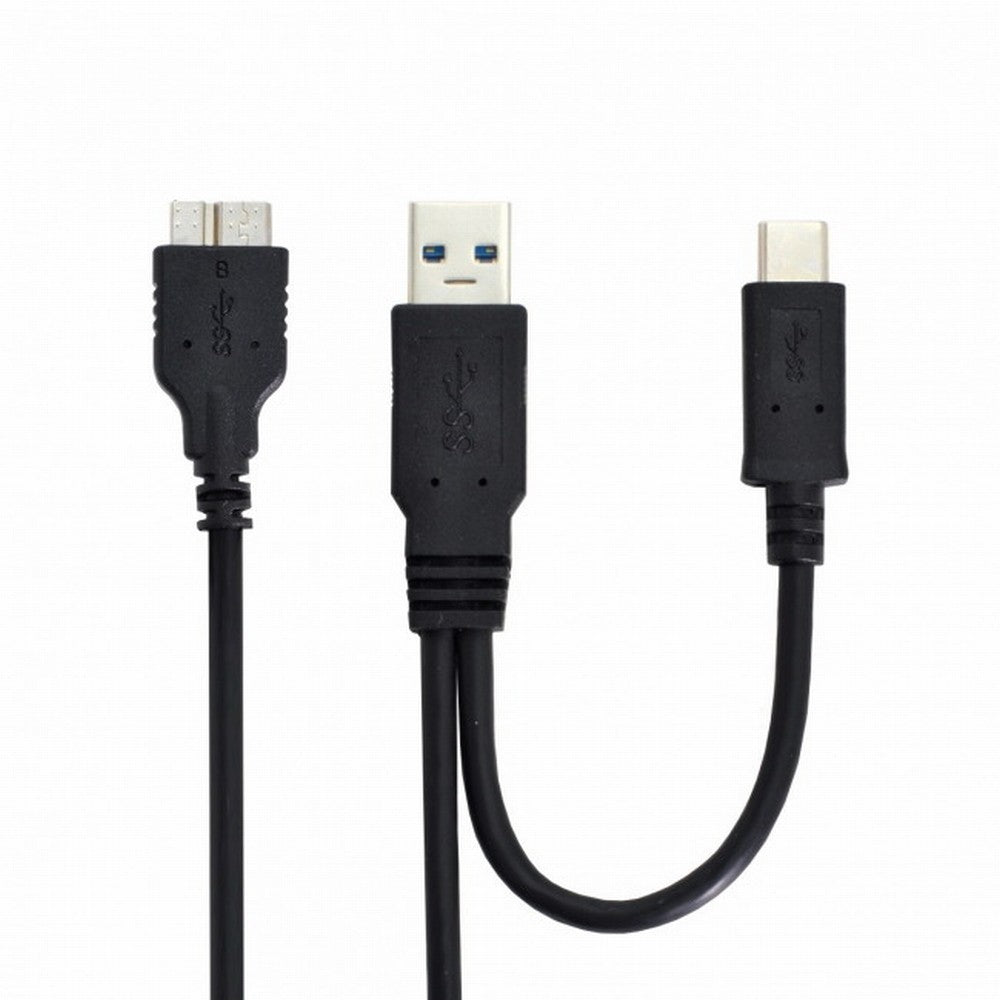 Chenyang Combo USB-C USB 3.1 Type-C USB3.0 Type-A Host to Micro USB 3.0 Target Data Cable for Disk UC-165