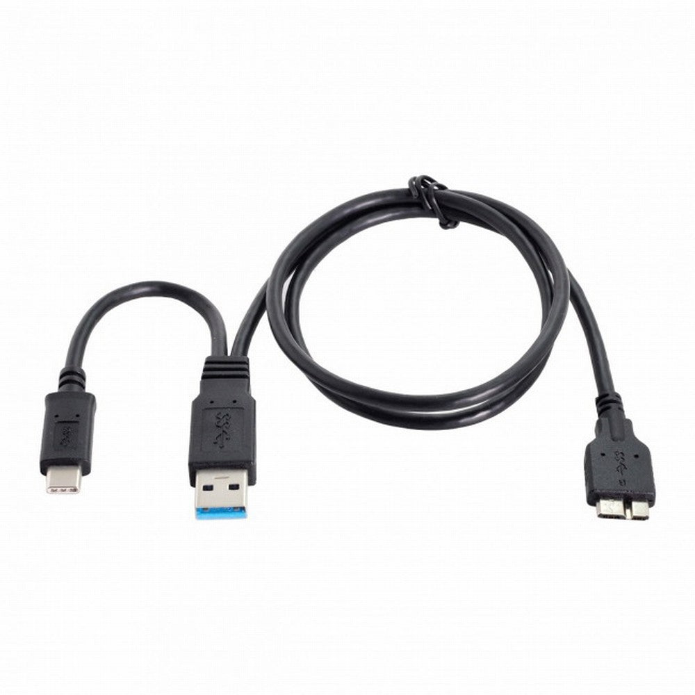 Chenyang Combo USB-C USB 3.1 Type-C USB3.0 Type-A Host to Micro USB 3.0 Target Data Cable for Disk UC-165