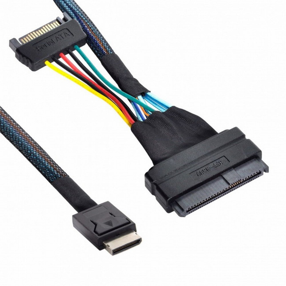 Chenyang Oculink SFF-8611 to U.2 U.3 SFF-8639 NVME PCIe PCI-Express SSD Cable for Mainboard SSD SF-017