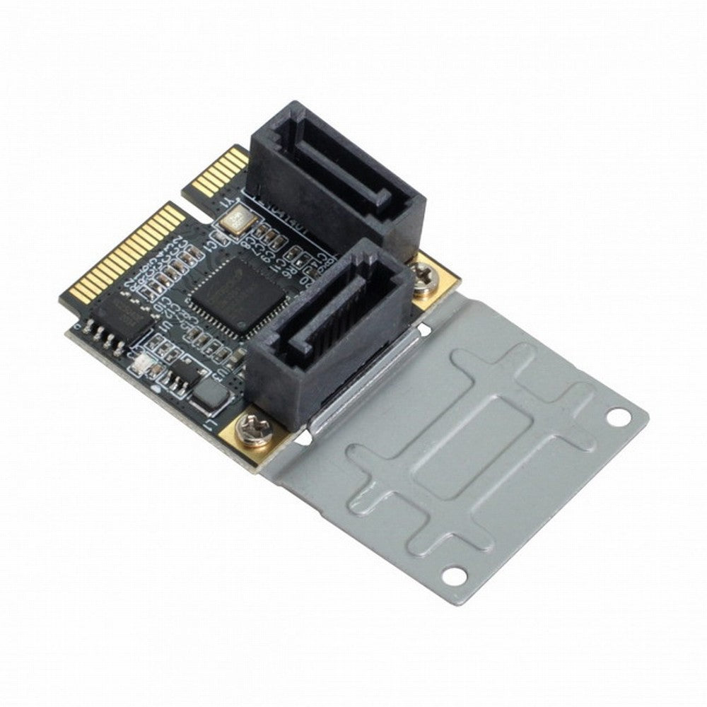 Chenyang Mini PCI-E PCI Express to SATA 3.0 Dual Ports Adapter Converter Hard Drive Extension Card SA-033-2P