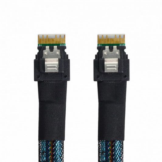 Chenyang PCI-E Slimline SAS 4.0 SFF-8654 4i 38pin Host to SFF-8654 Slim SAS Target Cable 50cm SF-100