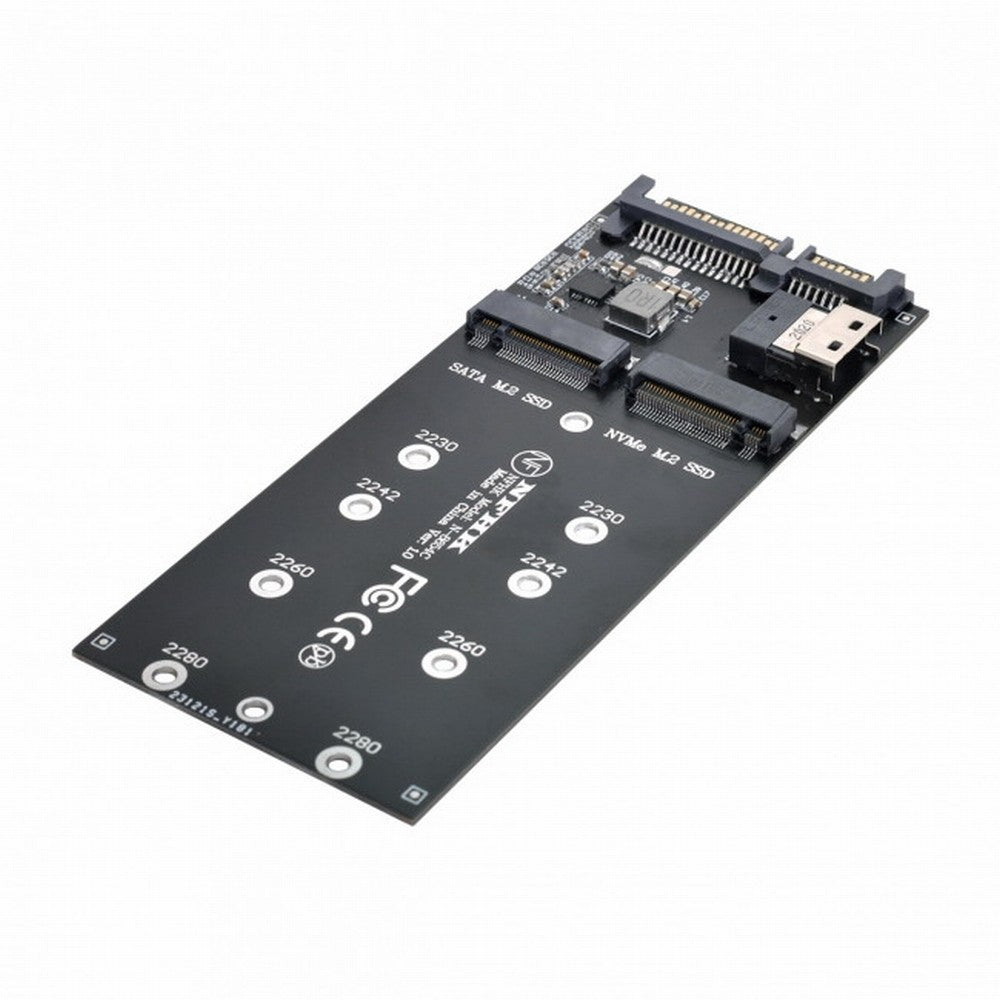 Chenyang SFF-8654 to U2 Kit NGFF M-Key to Slimline SAS NVME PCIe SSD SATA Adapter for Mainboard SF-016