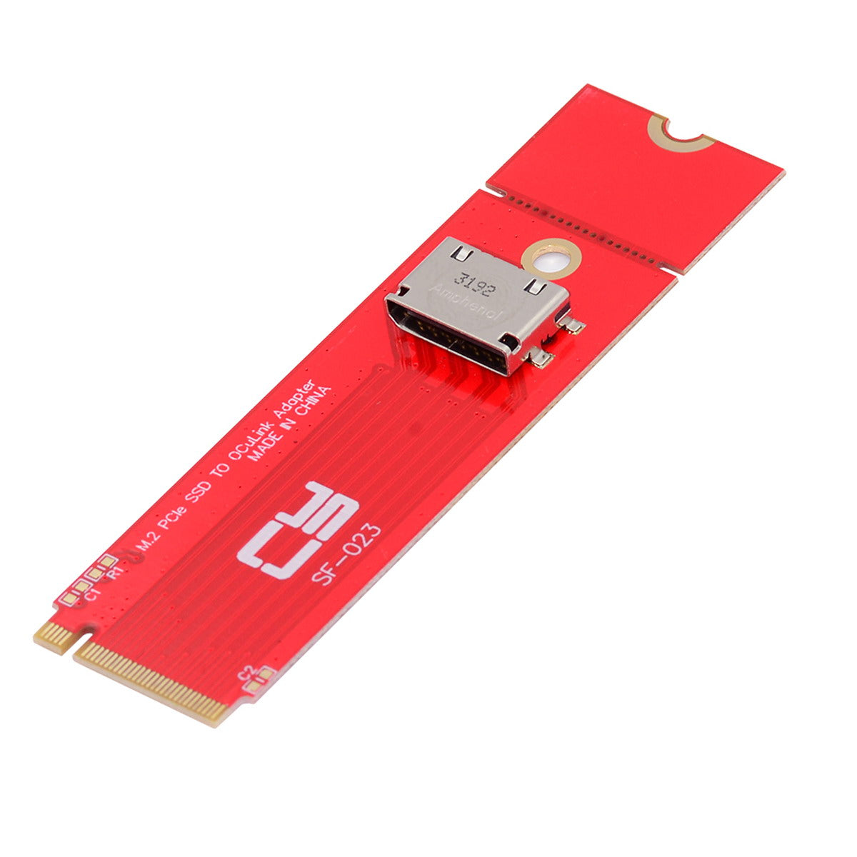 Chenyang PCI-E 3.0 M.2 M-key to Oculink SFF-8612 SFF-8611 Host Adapter for PCIe Nvme SSD 2260 2280 SF-023-2280MM