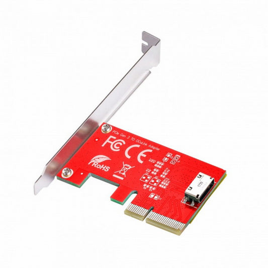 Chenyang PCI-E 3.0 Express 4.0 x4 to Oculink Internal SFF-8612 SFF-8611 Host Adapter for PCIe SSD with Bracket SF-022