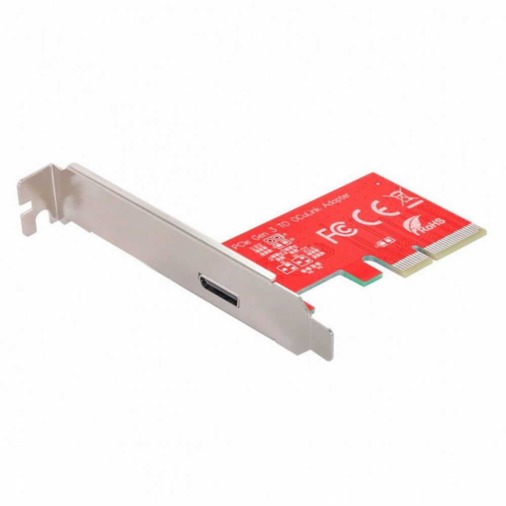 Chenyang PCI-E 3.0 Express 4.0 x4 to Oculink External SFF-8612 SFF-8611 Host Adapter for PCIe SSD with Bracket SF-032