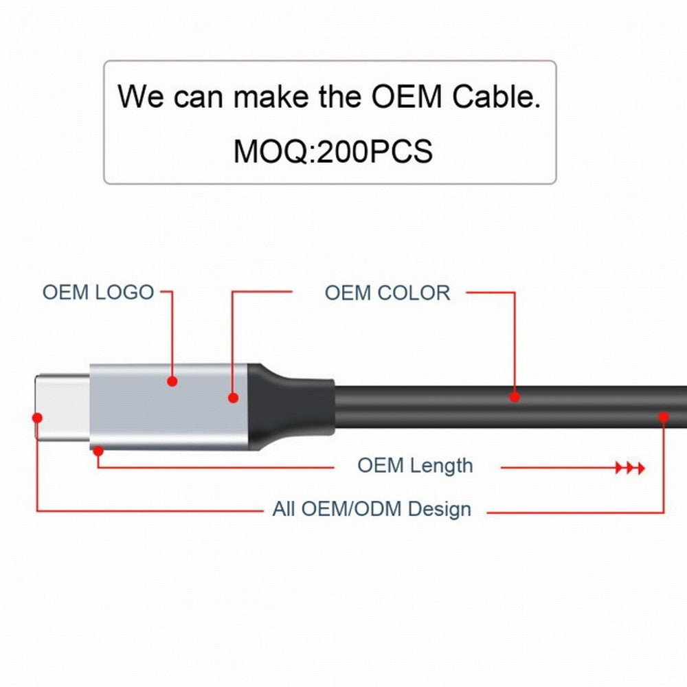 Chenyang USB-C USB 3.1 Type-C Male to Female Extension Data Cable 10Gbps 100W with Sleeve for Laptop Phone CC-UC-058-SL