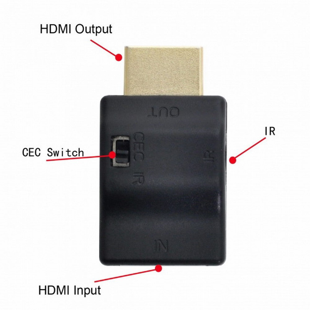 Chenyang Remote Controlled HDMI 2.0 IR Adapter with CEC ARC Function HDCP Compliant Support to Close CEC HD-007