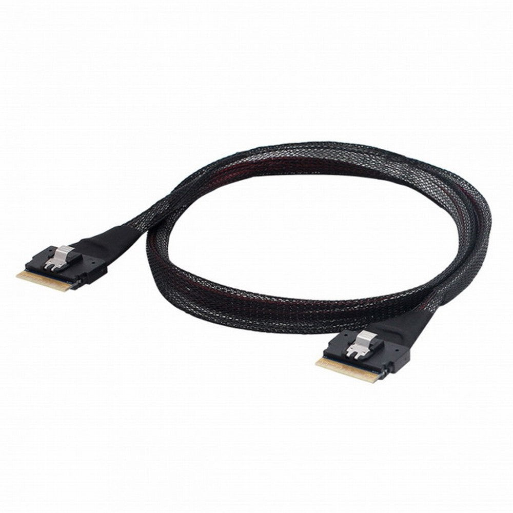 Chenyang PCI-E Slimline SAS 4.0 SFF-8654 8i 74pin Host to SFF-8654 74Pin Slim SAS Target Cable 50cm SF-028