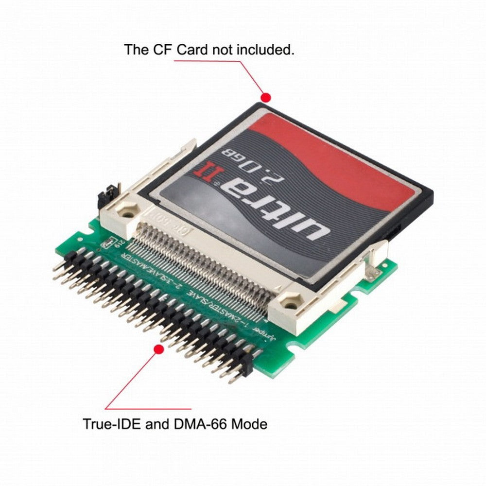 Chenyang CF Compact Flash Merory Card to Laptop 2.5" 44 Pins Male IDE Hard Disk Drive HDD SSD Adapter EP-030