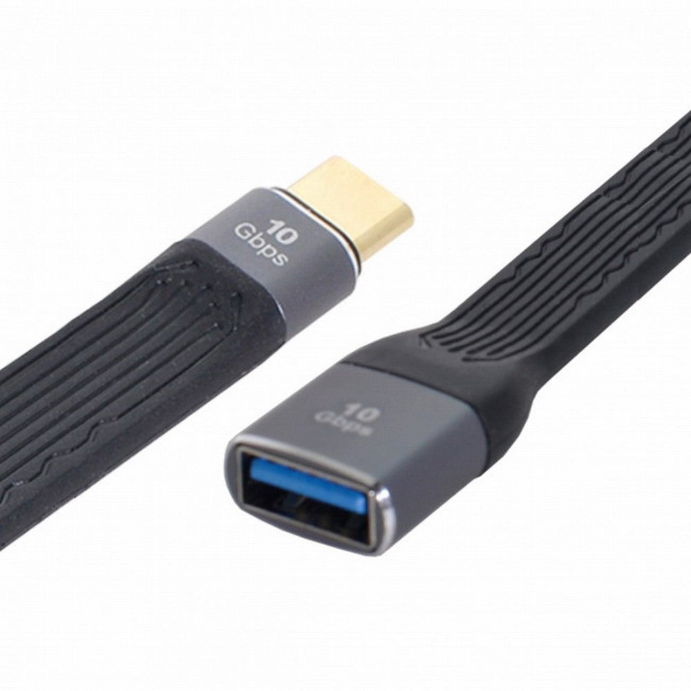 Chenyang USB 3.1 Type C Male Host to USB3.0 Type A Female OTG Flat Slim FPC Data Cable 13cm for Laptop Phone UC-063-0.13M