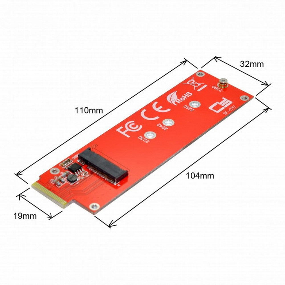 Chenyang NVMe NGFF M-key 4X Host Adapter to Ruler 1U GEN-Z EDSFF Short SSD E1.S Carrier Adapter SF-037