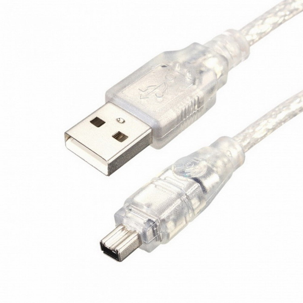 Chenyang USB Male to Firewire IEEE 1394 4 Pin Male iLink Adapter Cord Cable for SONY DCR-TRV75E DV CA-037