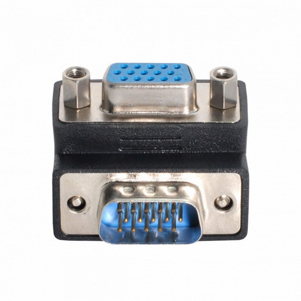 Chenyang 270 Degree Right Angled VGA SVGA 15pin Male To Female extension Adapter DB-002-DN