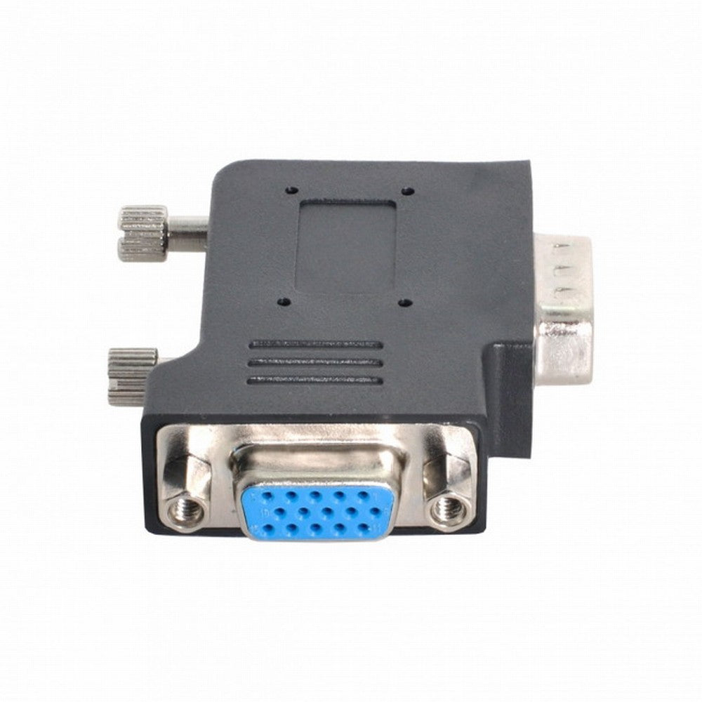 Chenyang Vertical Flat Right Angled 90 Degree VGA SVGA Male To Female extension Adapter BK DB-002-RI