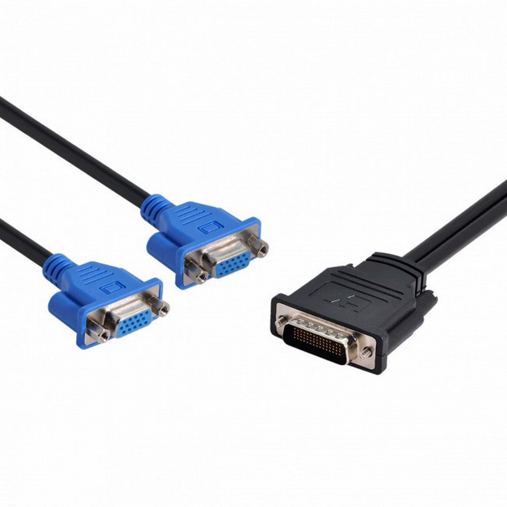 Chenyang DMS-59pin Male to Dual 15Pin VGA RGB Female Splitter Extension Cable for PC Graphics Card DB-025