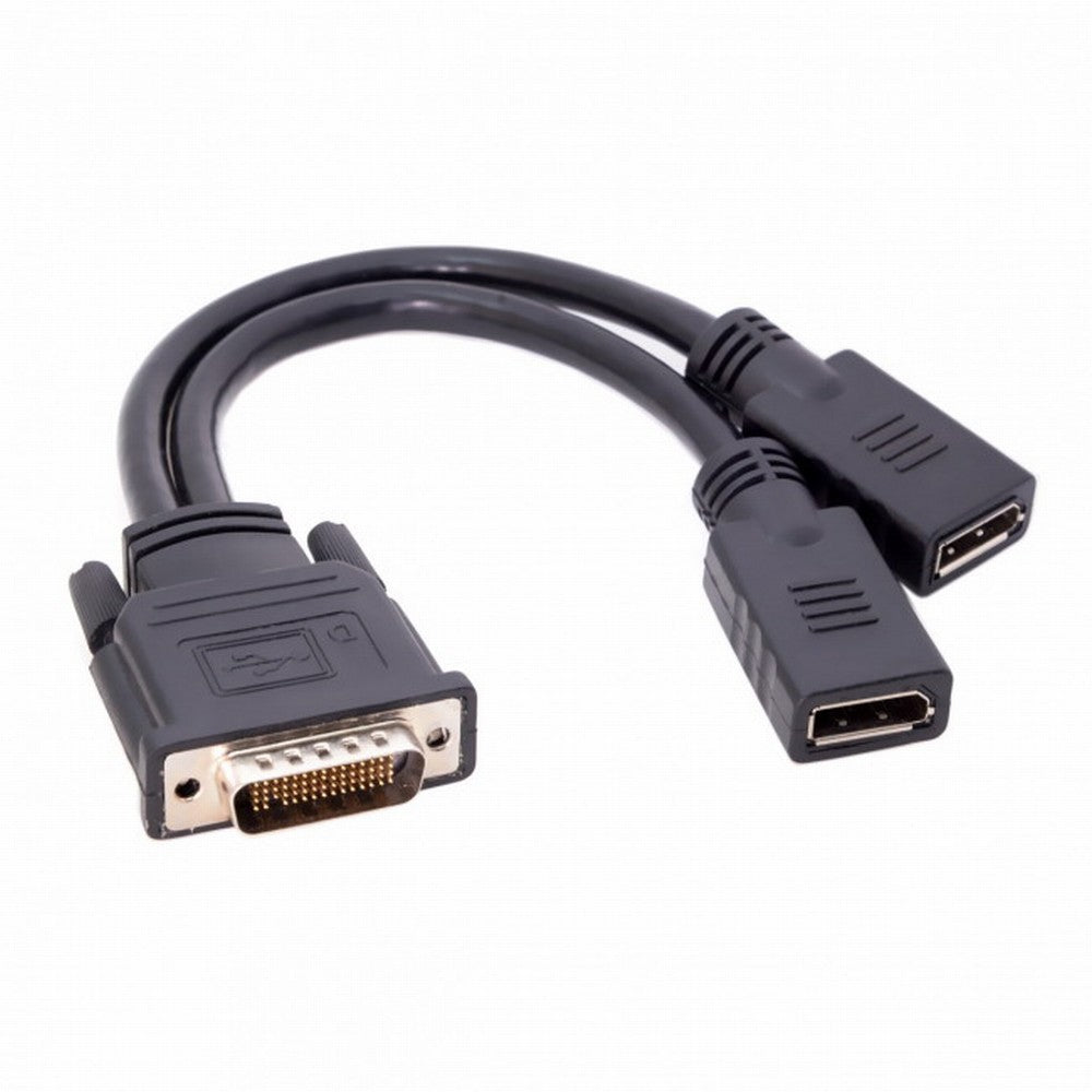 Chenyang DMS-59Pin Male to Dual DP Displayport Female Splitter Extension Cable for PC Graphics Card DB-027