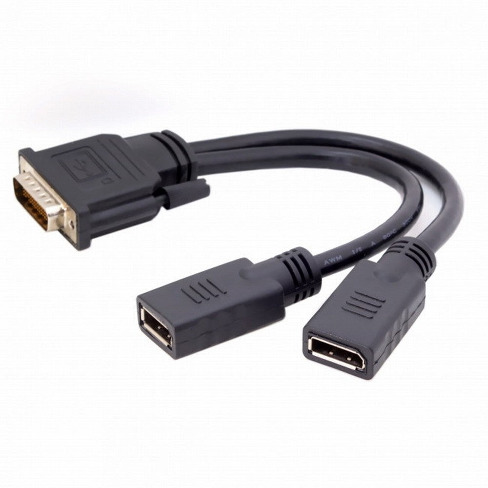 Chenyang DMS-59Pin Male to Dual DP Displayport Female Splitter Extension Cable for PC Graphics Card DB-027