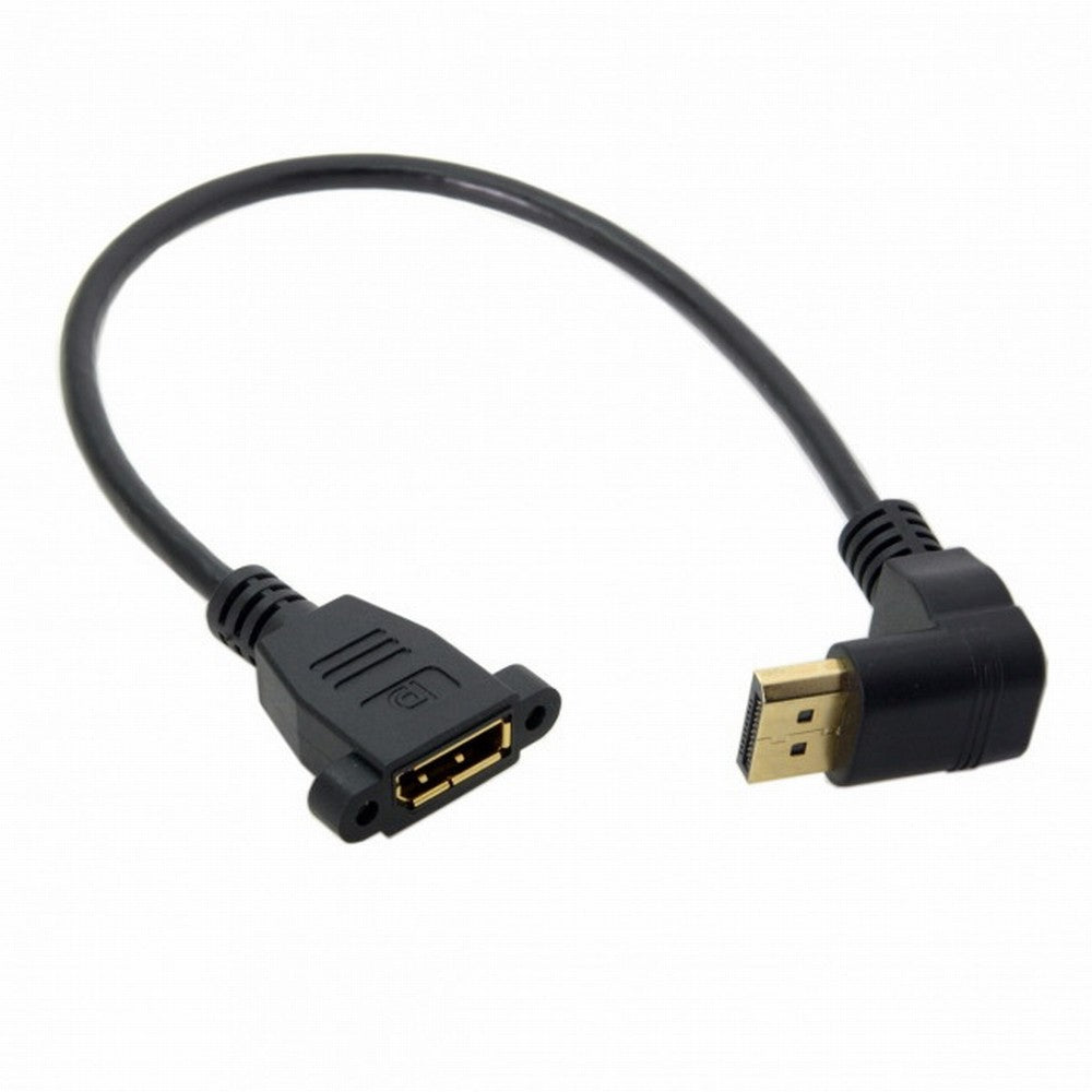 Chenyang DisplayPort Display Port Male to Female 90 Degree Up Angled Extension Cable DP-015-UP