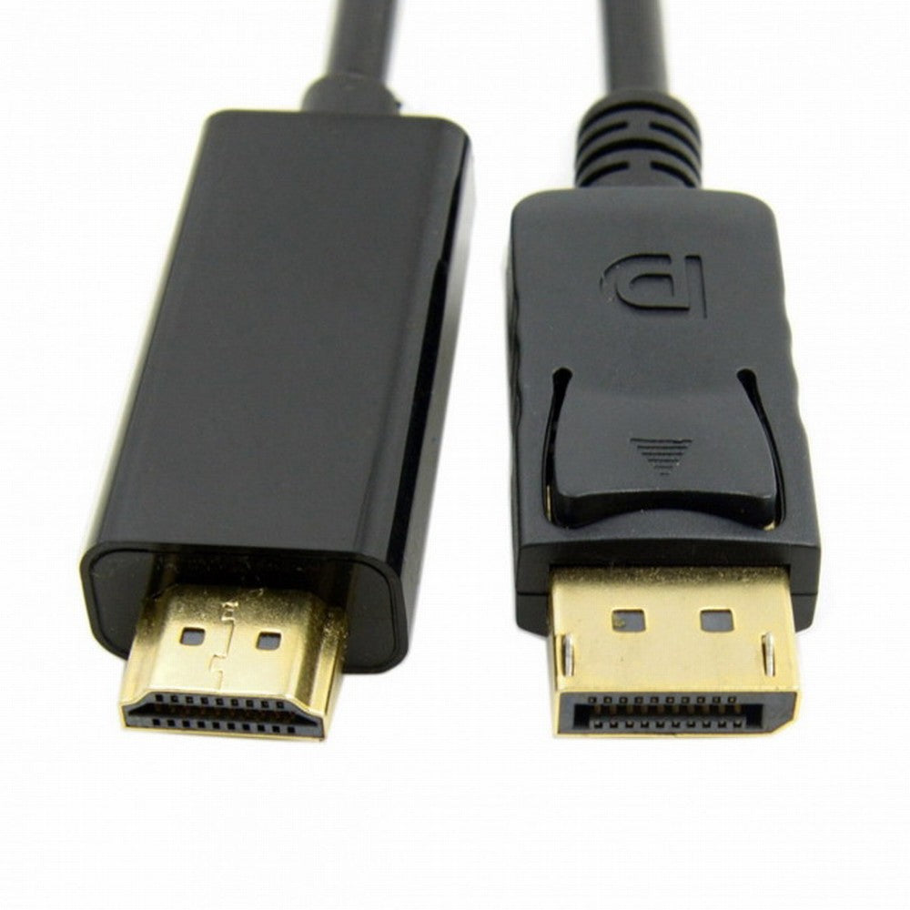 Chenyang Male DisplayPort DP to HDMI Male 1080P Video Cable 6ft 1.8m HDTV LCD with Audio DP-026