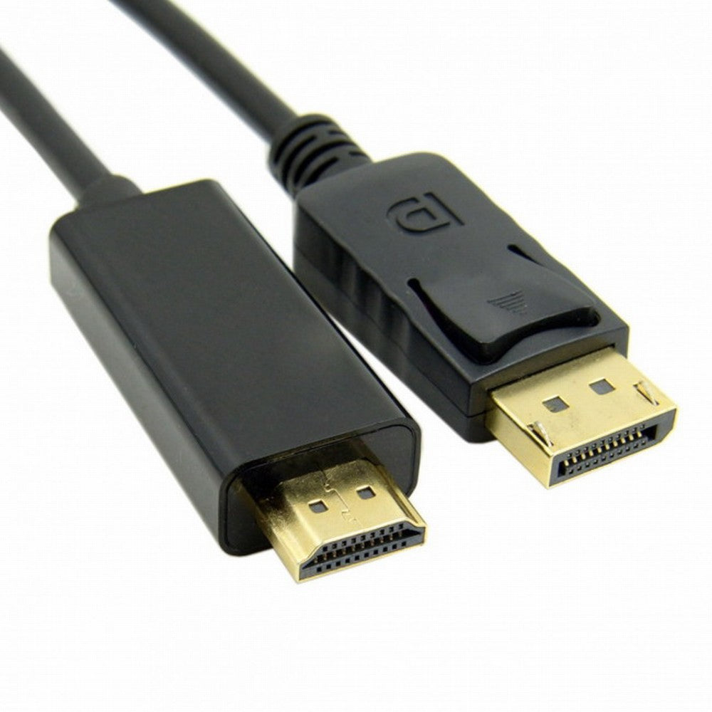 Chenyang Male DisplayPort DP to HDMI Male 1080P Video Cable 6ft 1.8m HDTV LCD with Audio DP-026