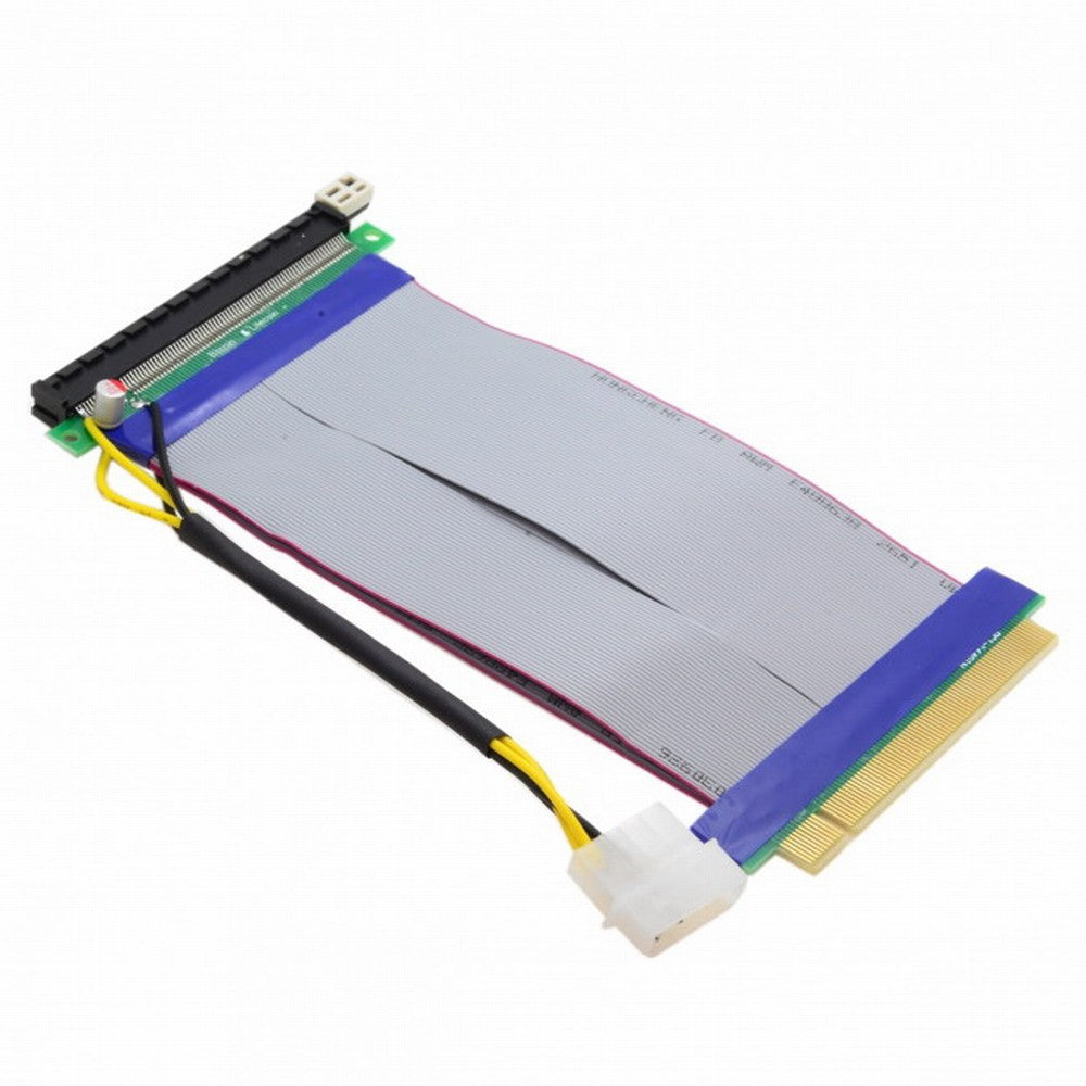 Chenyang PCI-E Express 16X to 16x Riser Extender Card with Molex IDE Power Ribbon Cable 20cm EP-074